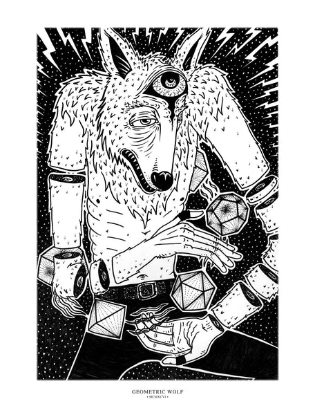 geometric wolf