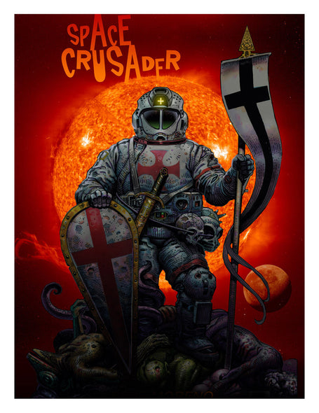 Space Crusader (poster art print)